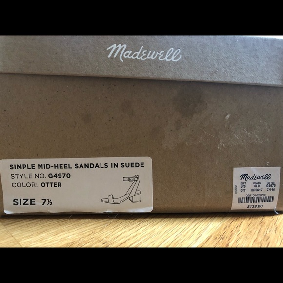 Madewell Mid-Heel Sandals in Suede - Picture 3 of 6